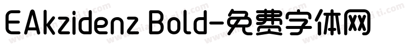EAkzidenz Bold字体转换